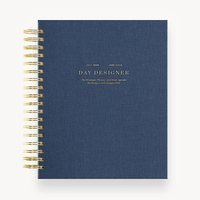 Carnet de notes/agenda/journal à spirale avec couverture en tissu personnalisée avec logo d'usine