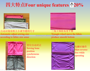 Industrial Automatic Flat-Bed New T-shirt Polo Shirts Bottom Hemming Cover Stitch <b>Sewing</b> Machine - Product Image 3