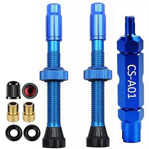 ชุดวาล์วยาง CNC สำหรับจักรยาน40มม. 9ชิ้นชุดบอดี้วาล์วสุญญากาศ - Product Image 4