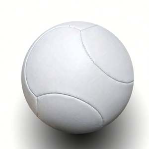 Ballon de football en PVC/PU blanc vierge, écologique, durable, de haute qualité, épaisseur 2,6 mm, poids 360-380g, vente en gros d'usine - Product Image 1