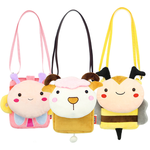 New Arrival <b>Cartoon</b> Character Kindergarten School <b>Backpack</b> Plush Material Zipper Closure Weight Reduction Unisex - Product Image 1