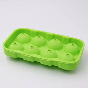 Moule à glace en silicone 8 cavités pour pucks de hockey, recommandé par l'usine, de qualité alimentaire, auto-scellant et facile à démouler, pour l'export. - Product Image 6