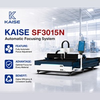 Machine de découpe laser à fibre économique KAISE 4kW SF3015N, découpeuse de tôle CNC, zone de travail 3050x1530mm, garantie 1 an