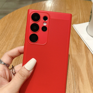 ฝาครอบตาข่ายกระจายความร้อนระบายอากาศบางเฉียบพร้อมฟิล์มเลนส์เคสโทรศัพท์ป้องกันสําหรับ Samsung S24 Ultra <span class=keywords><strong>A14</strong></span> - Product Image 5
