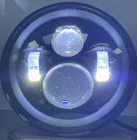 BAOBAO 5.75 pouces 7 pouces en aluminium blanc jaune anneau rond 12V Autos phare LED VIP lumières pour voiture pour moteurs avant antibrouillard