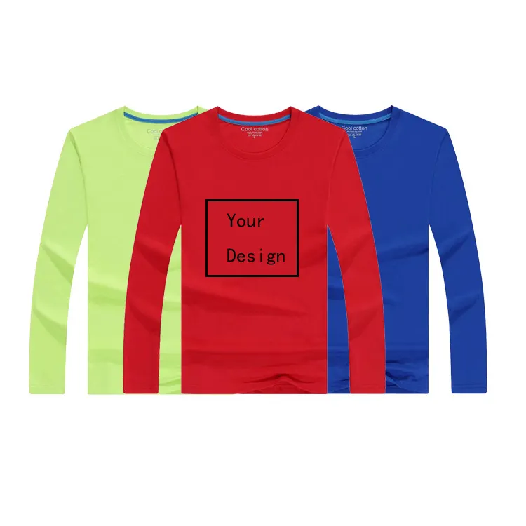공장 가격 Oem 화이트 코튼 남성 T 셔츠 인쇄 긴 소매 티셔츠
