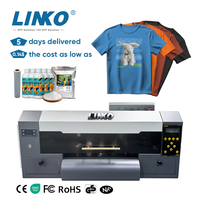Imprimante DTF de bureau LINKO NEW A3 avec double tête d'impression I1600, machine d'impression DTF pour l'impression sur t-shirts en coton