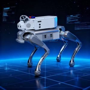 Четырехкратный инспекционный робот собака PLC, автономный патруль безопасности на весь день, с лидаром, распознаванием лица, тепловизором IP54 - Product Image 2