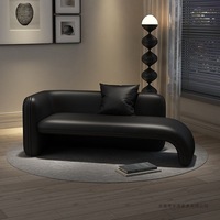 Chaise longue minimaliste en bois pour salon, canapé individuel inclinable, idéal pour hôtel/gîte, idéal pour les espaces compacts