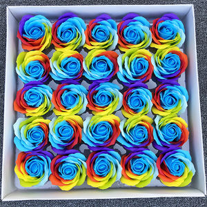 ขายส่ง8เซนติเมตรยักษ์ที่มีสีสันกุหลาบสบู่ดอกไม้สำหรับดอกไม้ DIY ช่อ - Product Image 4