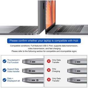 <span class=keywords><strong>USB</strong></span> <span class=keywords><strong>Hub</strong></span> Docking qgeem 8in1 loại <span class=keywords><strong>C</strong></span> Mini Docking Dual HDM I 4K @ 30Hz <span class=keywords><strong>USB</strong></span> <span class=keywords><strong>C</strong></span> PD 100W SD/TF Tương thích với Macboo K Pro XPS Del L H P - Product Image 6