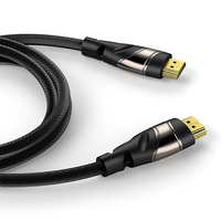 Le câble HDMI à coque métallique 8K (10 pieds) prend en charge, haute vitesse, 48Gbps, retour audio