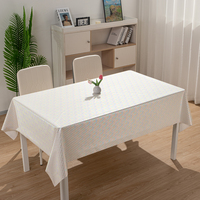 Nappe rectangulaire jetable en PVC tissé, imperméable, résistante à l'huile et à la chaleur RNPT