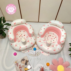 Asiento Inflable para Bebé de PVC EN-71, Venta al por Mayor, Asiento de Apoyo para Alimentación de Bebés, Asiento Infantil de Verano, Diseño Impermeable para Playa - Product Image 4