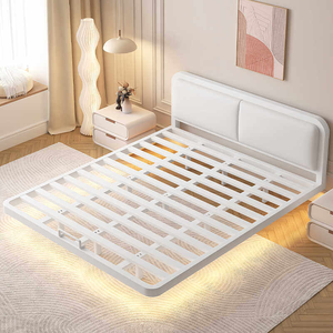 <span class=keywords><strong>Base</strong></span> de <span class=keywords><strong>Cama</strong></span> de Diseño Tatami Elegante y de Perfil Bajo con Estructura Metálica Resistente, Ahorra Espacio, para Dormitorios Principales y Habitaciones de Invitados, Fácil de Ensamblar - Product Image 3