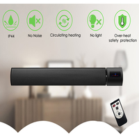 Calentador Eléctrico de Pared para Exteriores de 2400W, Control Inteligente por Aplicación, Control de Temperatura, Infrarrojo Lejano, Radiante