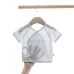 Body Estivo a Mezza Schiena per Neonati, Manica Corta in Cotone e <span class=keywords><strong>Fibra</strong></span> di Cellulosa, Morbido e Carino, Unisex, Outfit per Neonati - Product Image 1