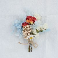 Mini Ramo de Flores Secas, Decoración para Tarjetas, Materiales para Manualidades, Accesorios para Fotografía, Caja de Regalo, Pequeño Recuerdo, Boutonniere