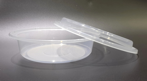 HACAMY 3-Compartment Disposable PP Plastic Food <b>Container</b> with Lid Microwave Safe <b>Stackable</b> Meal Prep <b>Storage</b> Case - Product Image 2