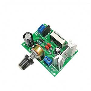 Fuente de alimentación reguladora de voltaje ajustable MLK 317 <span class=keywords><strong>2A</strong></span> con pantalla de voltaje <span class=keywords><strong>LM317</strong></span> Módulo regulador de potencia Placa reguladora - Product Image 1