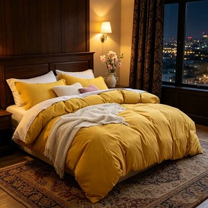 Ensemble de literie de luxe pour la maison, ultra moelleux, 100% coton, écologique, 400TC, housse de couette, taies d'oreiller, taille personnalisée, toutes saisons - Product Image 5