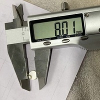 Cakram keramik piezoelektrik, 245-252KHz PZT 4 PZT 5 ketebalan 8 mm Diameter 1 mm untuk berbagai aplikasi