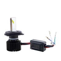 Ampoules de phares LED pour motos, nouveau Design, H4, BA20D, P15D, H6M, haute puissance 50W, 5000lm, AC/DC 9V à 80V, 2 pièces