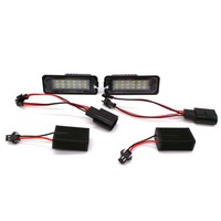 Bombilla Led para matrícula de coche, luz blanca Canbus de 12V para V'W Golf 4 5 6 GTi MK4 MK5 CC Rabbit Eos Phaeton
