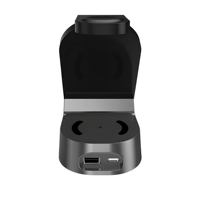 Support de charge magnétique sans fil 4 en 1, chargeur de téléphone 15W avec logo lumineux et indicateur LED pour montre, écouteurs et téléphone portable