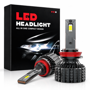 H11 H8 H9 LED Headlight <b>Bulb</b> 6000K 50W 8000LM 12V Universal Fit Retrofit Upgrade Error Free No Flicker Car <b>Lighting</b> - Product Image 1