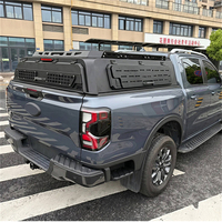 Cubierta de lona rígida de aluminio de media altura, plegable manualmente, de tres puertas, impermeable y con cerradura, para caja de camioneta pickup, ajuste personalizado para F-150