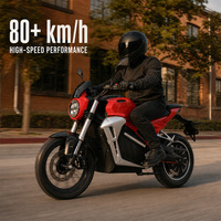En stock, moto électrique SLM-TB 72V50Ah 4000W, moto électrique DDP pour les trajets en ville et les transports quotidiens