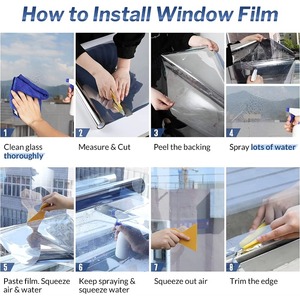 Película Decorativa Autoadhesiva de Alta Calidad con Efecto Espejo Unidireccional, Rechazo de Calor, Protección UV, Protección de Privacidad, Aplicación en Edificios - Product Image 6