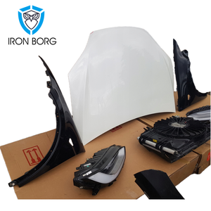 Per il 2015-2022 <span class=keywords><strong>Tesla</strong></span> <span class=keywords><strong>Model</strong></span> <span class=keywords><strong>X</strong></span> MX gruppo paraurti anteriore parafango pannello ala cappuccio fari a LED fari ventola di raffreddamento del radiatore fari - Product Image 3