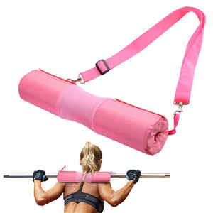 Venta al por mayor de alta calidad gimnasio interior Barebell herramienta Squat Bar Pad levantamiento de pesas tobillo correas bandas de resistencia con bolsa de transporte - Product Image 6