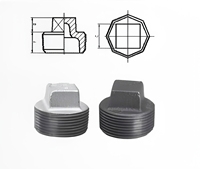 RUIHENGJUN Raccord coudé mâle fileté NPT Classe 150 en fonte malléable, hexagonal rétro, pour bricolage