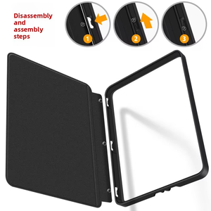 Funda Desmontable para Lector de Libros Electrónicos, Funda de Cuero para <span class=keywords><strong>Kindle</strong></span> Paperwhite 2024 2021 de 7 Pulgadas, Cierre Magnético, Diseño Transparente en <span class=keywords><strong>la</strong></span> Parte Posterior, Activación/Desactivación Automática - Product Image 2