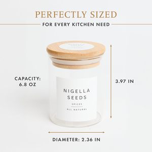 Customizable 16/8 Oz Borosilicate <b>Glass</b> Food Storage <b>Jars</b> with Acacia Wood <b>Lids</b> Back to School Freezer Safe & Heat Resistant - Product Image 4