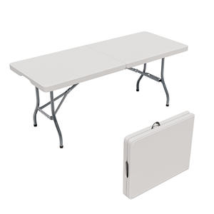 Table pliante HDPE durable et imperméable de 6 pieds (1,8 m) pour usage extérieur, conférence, hôpital, restauration et hôtel - Product Image 1