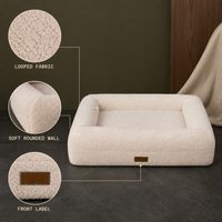 Lit pour chien de luxe écologique lavable, très vendu, pour un sommeil profond des chiens et des chats, spécialement conçu pour les chiens de taille moyenne et grande