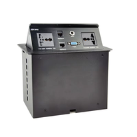 Prise de courant escamotable pour salle de réunion de bureau, prise de courant USB escamotable en alliage d'aluminium, prise de courant de bureau