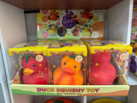 Jumbo Duck Squishy, Canard géant jaune mignon, Canard en peluche aux formes de raisin, tomate, pomme, Jouets anti-stress à presser, Jouets promotionnels pour enfants et adultes