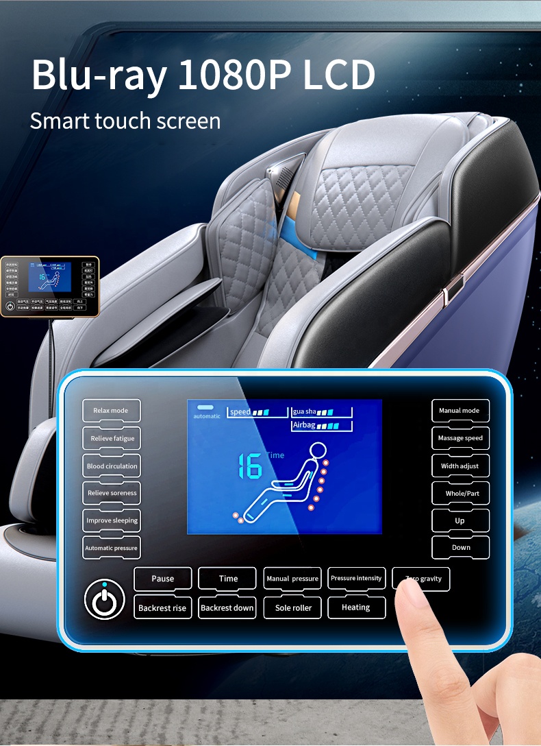 GUOHENG GUOHENG 2022 New Best Fashion 3D Zero Gravity Massage Chair DOUBLE SL-shaped Full Body Massage Chair