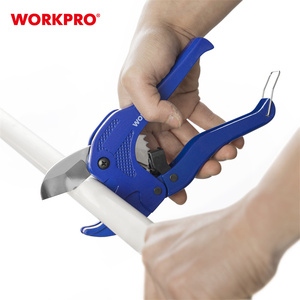 Coupe-tuyaux en PVC de qualité industrielle et bricolage <span class=keywords><strong>WORKPRO</strong></span>, capacité de 42 mm, outil à cliquet pour une coupe rapide à une main de tuyaux de 1-5/8 pouces - Product Image 6