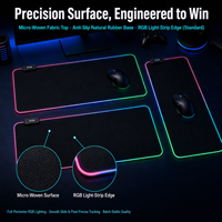 Tigerwings Pengisi Daya Ponsel Nirkabel Alas Mouse Rgb Alas Meja Panjang Permukaan Halus dengan Tepi Jahitan Anti Aus Alas Mouse Gaming