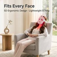 Masque de luminothérapie LED, masque de luminothérapie rouge, masque facial LED, lumière LED pour le visage