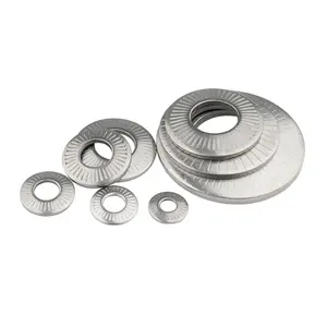 M3-16 Spring Washer Single Embossed Washer 304 Knurled Stainless Steel Plain Gb Countersunk Dress Washers Zinc,Plain