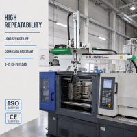 Bras robotisé vertical 3 axes à grande vitesse en stock usine, déplacement transversal 1200 mm, longitudinal 610 mm, portée 2000 mm, charge 12 kg, en acier inoxydable, longue durée de vie