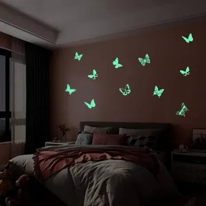 3D Stars Glow In Dark Wall Stickers For Kids Baby Rooms Bedroom Ceiling Home Decor Fluorescent Star Wall Sticker Decoration