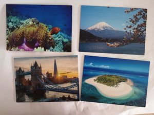 Đầy Đủ Màu Sắc In Ấn Bưu Thiếp Gỗ Tre Tự Nhiên Bưu Thiếp - Product Image 2